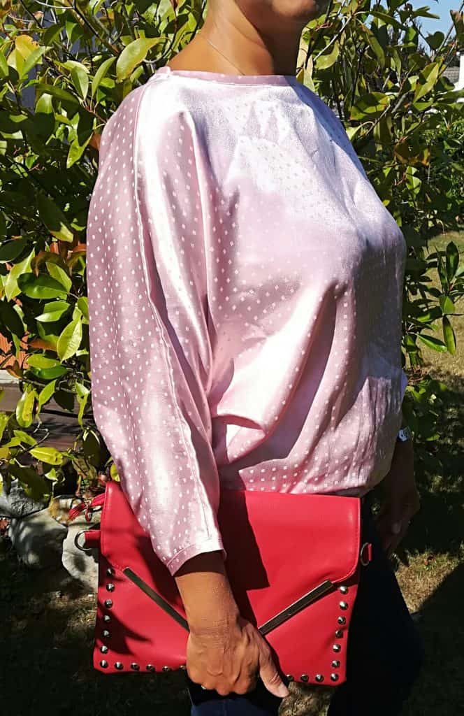 blouse de rentrée vintage rose 
