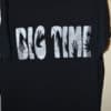 tee shirt noir logo gris big time