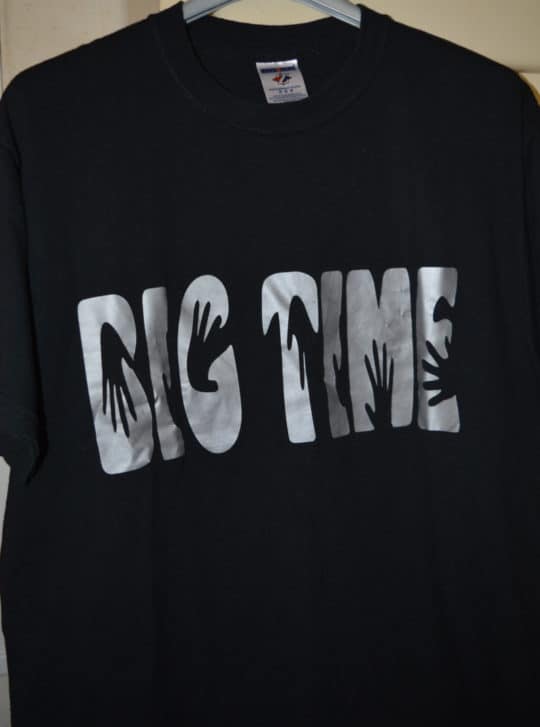 tee shirt noir inscription big time