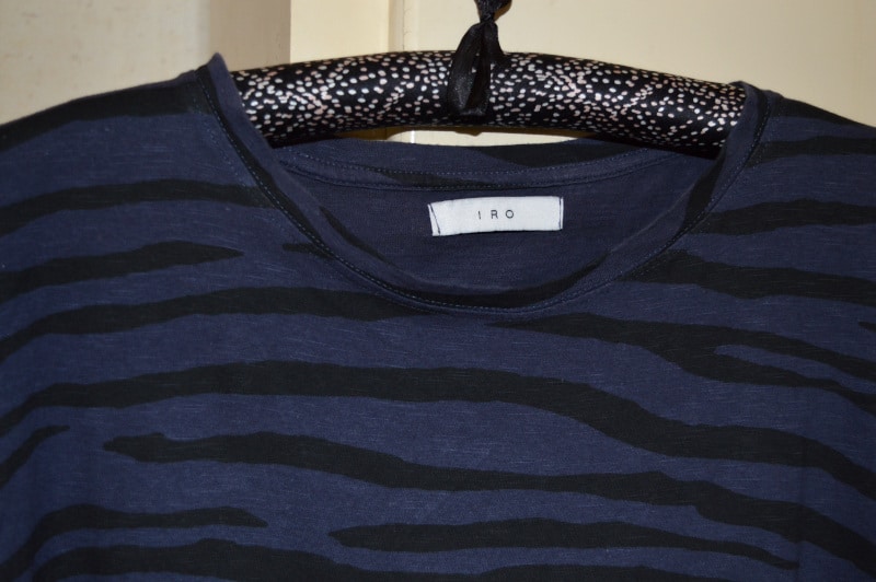 etiquette de tee shirt Iro